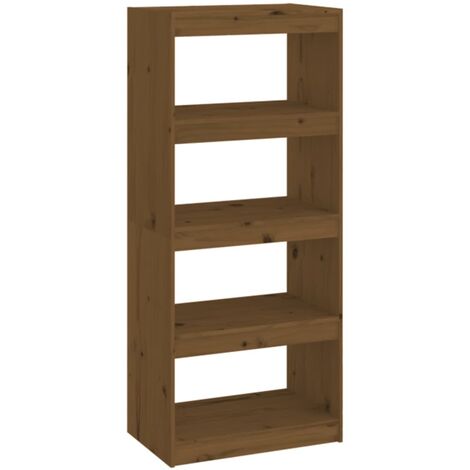 Libreria/Divisorio Ambra 60x30x135,5cm Legno Massello di Pino vidaXL