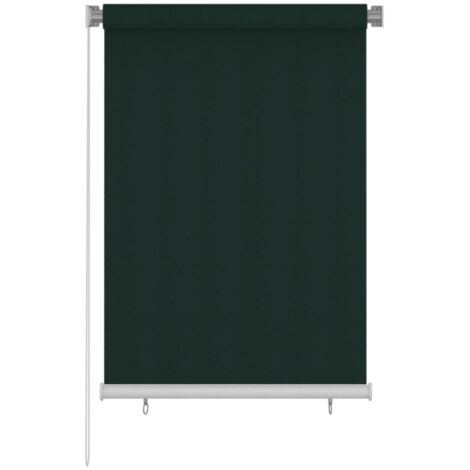 vidaXL Tenda a Rullo per Esterni 105(L)x140(A) cm Verde scuro HDPE