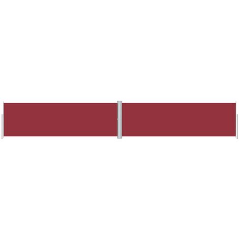 Tenda Laterale Retrattile Rossa 160x1000 cm vidaXL