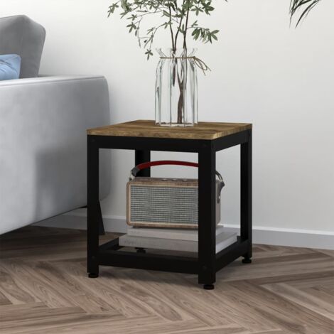 VidaXL Tavolino Da Caffè Rovere Marrone – 80x80x45 Cm, Multistrato E Ferro, Elegante E Resistente Per Il Soggiorno