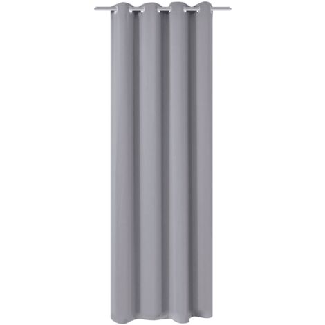 vidaXL Tenda Oscurante con Occhielli in Metallo 270x245 cm Grigia