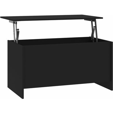 Tavolino da Salotto Nero 102x55,5x52,5 cm in Legno Multistrato vidaXL (1/5)