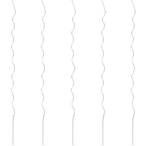 5 pz Supporti a Spirale per Piante 170 cm in Acciaio Zincato vidaXL