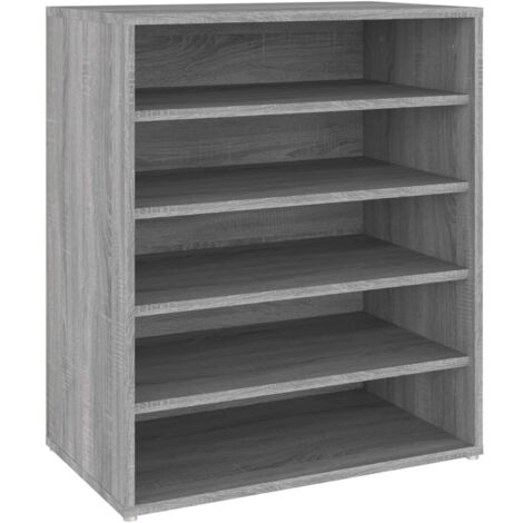 Scarpiera Grigio Sonoma 60x35x70 cm in Legno Multistrato vidaXL