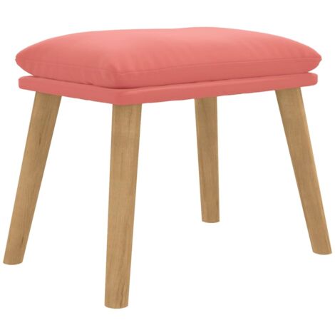 Poggiapiedi Rosa 45x29,5x35 cm in Velluto vidaXL