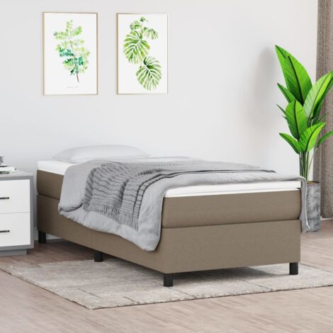 Struttura Letto a Rete a Molle Tortora 80x200 cm Tessuto vidaXL