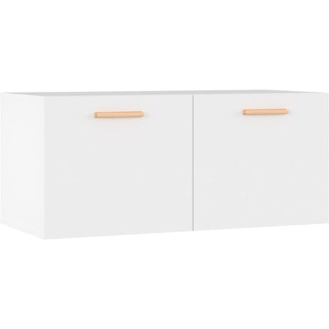 Mobile Parete Bianco 80x35x36,5cm Legno Multistrato vidaXL (1/5)