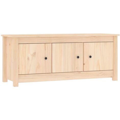 Scarpiera 110x38x45,5 cm in Legno Massello di Pino vidaXL