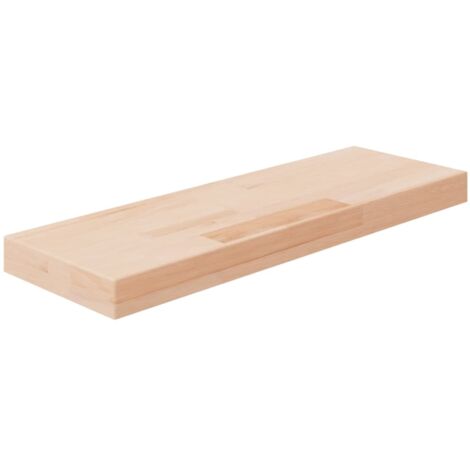 Ripiano60x20x4 cm Legno Massello di Rovere Non Trattato vidaXL (1/4)