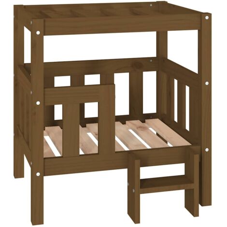 vidaXL Cuccia per Cani Ambra 65,5x50,5x70 cm in Legno Massello di Pino