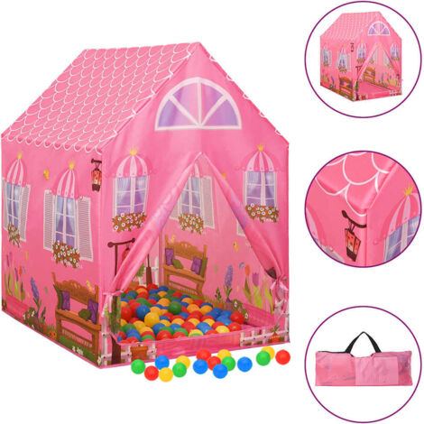 Tenda da Gioco per Bambini Rosa 69x94x104 cm vidaXL