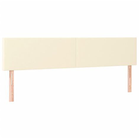 vidaXL Testiere 2 pz Crema 100x5x78/88 cm in Similpelle