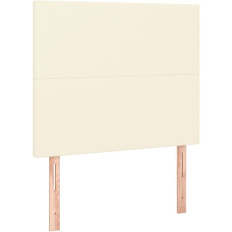 Testiera Crema 100x5x118/128 cm Similpelle vidaXL