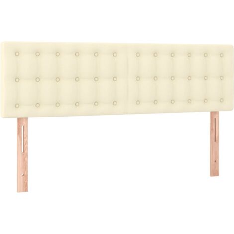 Testiera Crema 144x5x78/88 cm in Similpelle vidaXL