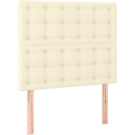 Testiera Crema 90x5x118/128 cm Similpelle vidaXL