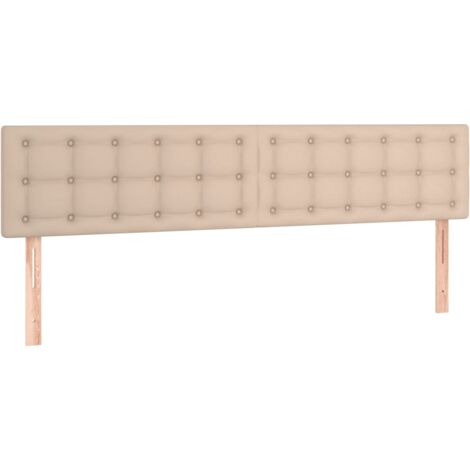 vidaXL Testiera Cappuccino 160x5x78/88 cm in Similpelle