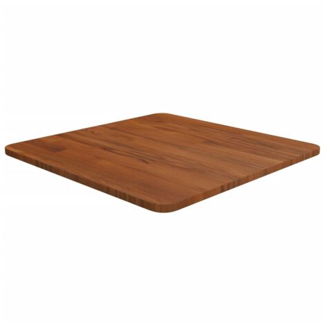 vidaXL Piano Tavolo Quadrato Marrone Scuro 50x50x1,5cm Rovere Trattato