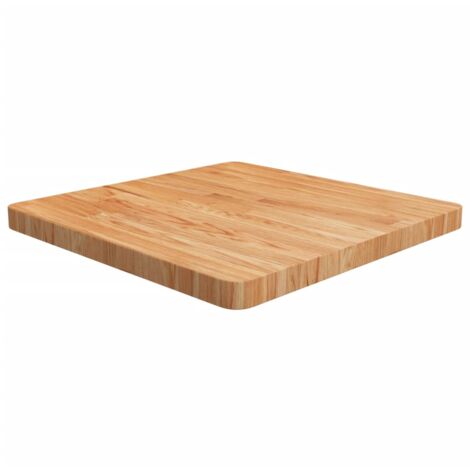 vidaXL Piano Tavolo Quadrato Marrone Chiaro 60x60x4cm Rovere Trattato