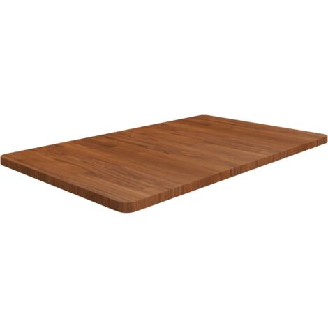 vidaXL Piano Bagno Marrone Scuro 100x60x2,5cm Legno Massello Trattato