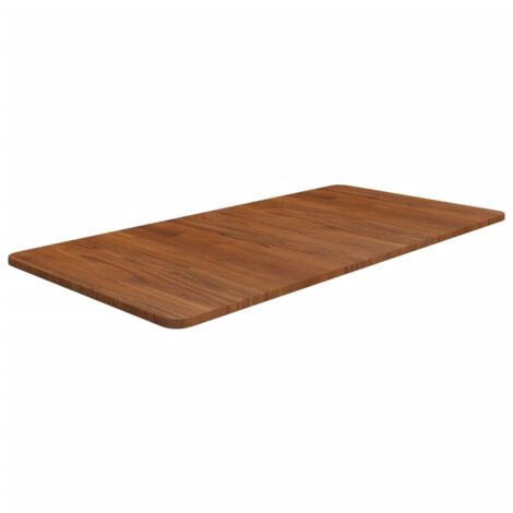 vidaXL Piano Bagno Marrone Scuro 100x50x1,5cm Legno Massello Trattato