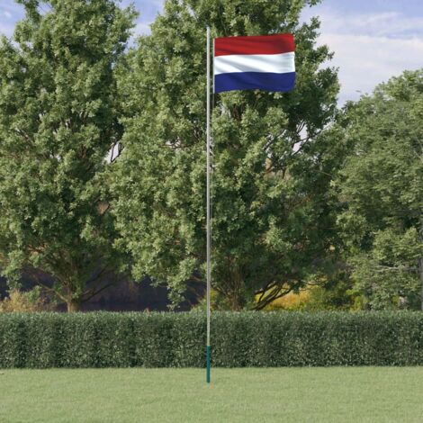 Asta e Bandiera Olanda 6,23 m Alluminio vidaXL