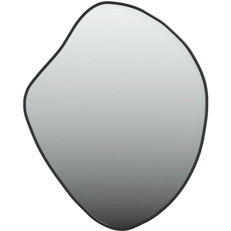 vidaXL Specchio da Parete Nero 50x40 cm