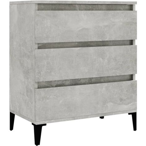 Credenza VidaXL Grigio Cemento: Mobile Multiuso 80x30x54 Cm In Legno Multistrato - 4