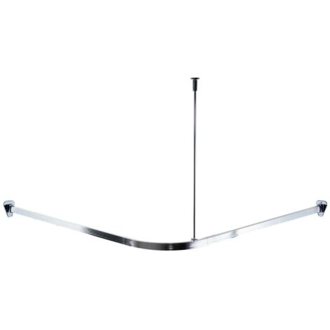 Gidse Ganci per tenda da doccia, robusti ganci per tenda da doccia, in acciaio inox, a doppio lato, set di 12 ganci, cromati