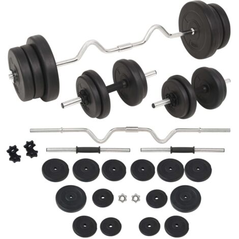 Set Bilanciere e Manubri da 60 kg vidaXL