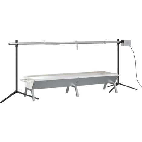 Set Griglia e Vassoio Barbecue Automatico in Acciaio Inox vidaXL (1/5)