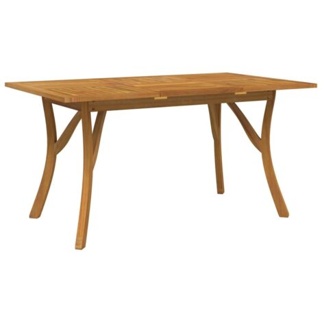 vidaXL Tavolo da Giardino 150x90x75 cm Legno Massello di Acacia (1/5)