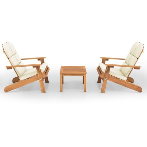 Set Divani Da Giardino 5 Pezzi In Legno Di Acacia - Salotto Esterno Con Cuscini, Per Terrazzo E Patio - Foto 2