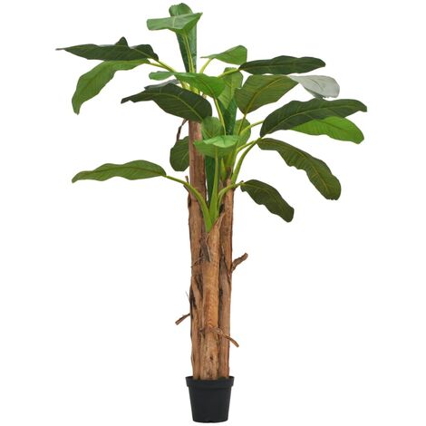 Albero di Banana Artificiale con Vaso 250 cm Verde vidaXL