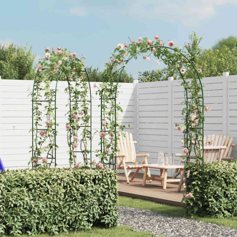 con Telaio di Supporto pergolato da Giardino Bianco Decorazione Cerimonia di Cerimonia Nuziale Arco Pillows-RJF Arco per Piante rampicanti Metallo Arco da Giardino Dimensioni Multiple