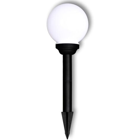 Lampioni Solari LED Giardino 4 pz Rotondi 15 cm con Picchetto vidaXL