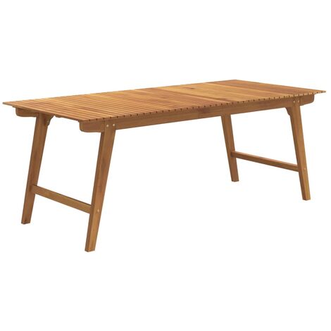 vidaXL Tavolo da Giardino 200x90x75 cm Legno Massello di Acacia (1/5)