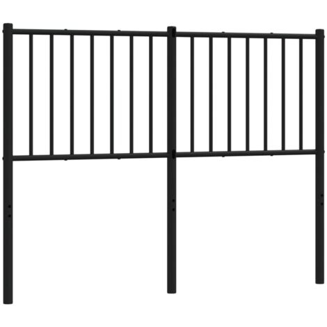 vidaXL Testiera di Ricambio in Metallo Nero 120 cm (1/5)