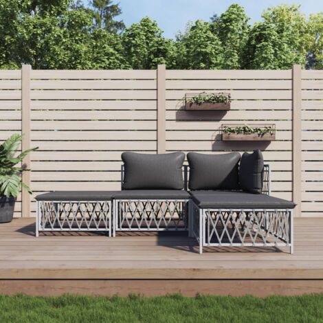 Furniture Limited - Set Salotto da Giardino 4 pz con Cuscini in