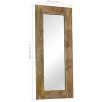 Specchio in Legno Massello di Mango 50x110 cm vidaXL - Marrone