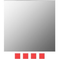 Set di Specchi da Parete 7 pz in Vetro Quadrato vidaXL - Argento