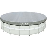 Copri Piscina 549 cm Telo Termico Rotonda Copertura Autoportante Intex Frame