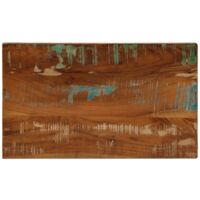 Piano Tavolo 50x40x2,5 cm Rettangolare in Massello di Recupero vidaXL
