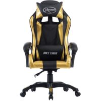 vidaXL Sedia da Gaming in Similpelle Oro - Oro
