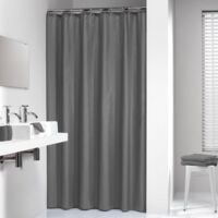 SEALSKIN Madeira Tenda da Doccia, Tessuto, Grigio, 180 x 200 cm