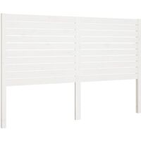 vidaXL Testiera per Letto Bianca 166x4x100cm in Legno Massello di Pino