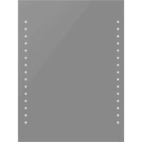 vidaXL Specchio da Bagno con Luci a LED 50 x 60 cm - Argento