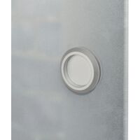 vidaXL Porta Scorrevole in Vetro e Alluminio 178 cm Argento - Argento