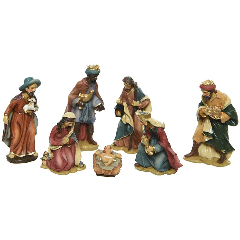 SET DE 7 FIGURAS PARA BELEN 9cm