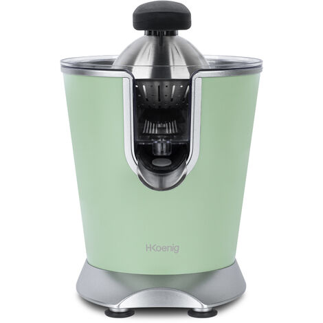 HKoenig AGR88, Exprimidor eléctrico, 160 W, Acero Inoxidable, Verde Pastel