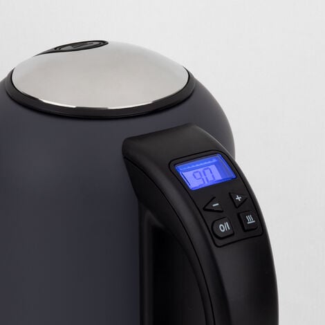 HKoenig BOE52 Hervidor de Agua Eléctrico Pequeño, 2200 W, Capacidad de 1.7 L, Base 360º, Temperatura hasta 100º en Tiempo Récord